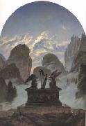 Carl Gustav Carus Memorial Monument to Goethe (mk10) oil painting artist